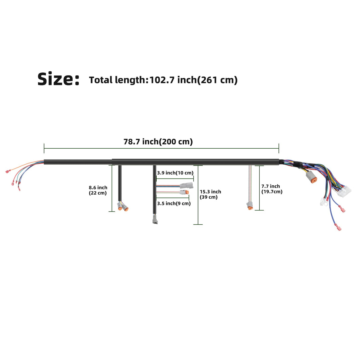 Roykaw main harness installation guide image demonstrating setup steps.
