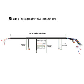 Roykaw main harness installation guide image demonstrating setup steps.