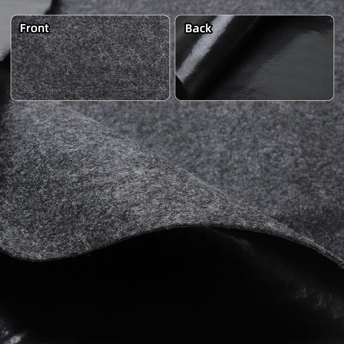 Roykaw mechanic pad top view demonstrates oil-absorbent surface for spills.