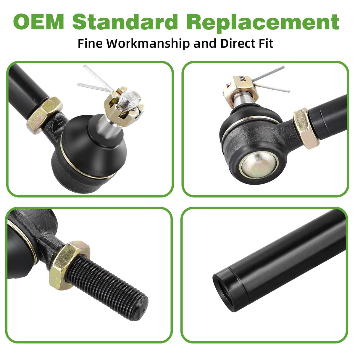 Roykaw Medalist and Marathon tie rod demonstrates OEM compatibility.