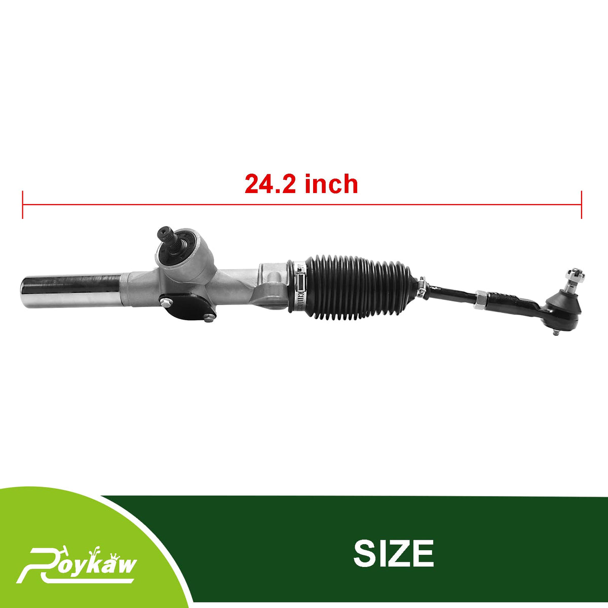 Roykaw drilled mounting hole notice image emphasizes quick fit adjustment.