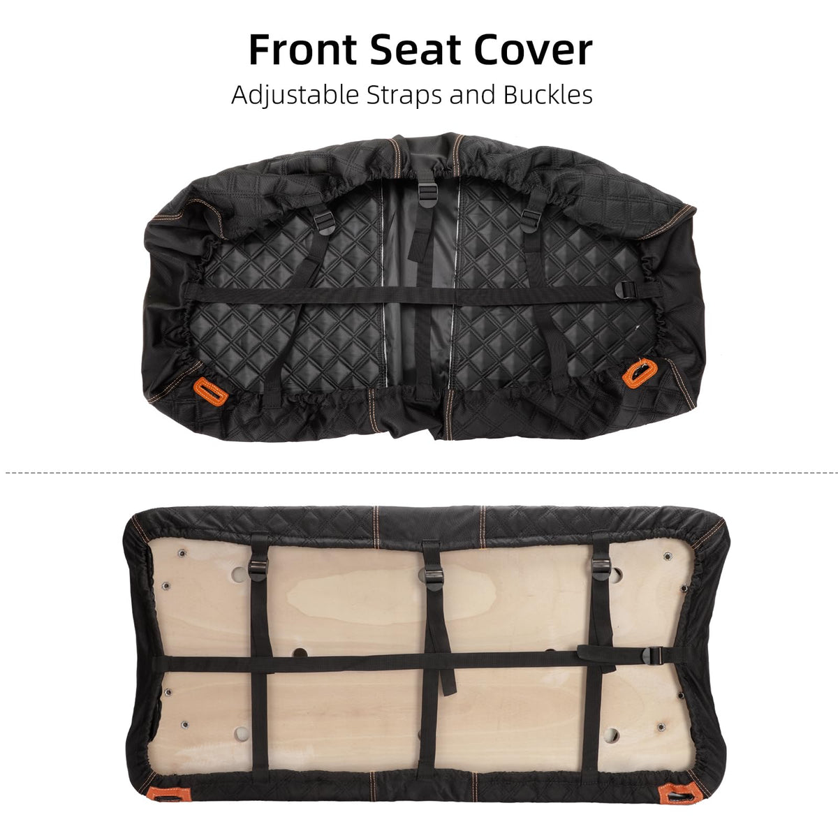 Roykaw nails-free installation for Club Car DS seat cover.