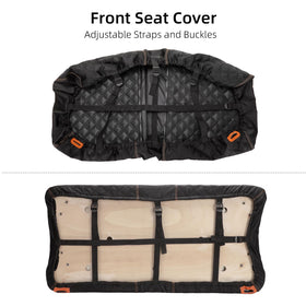 Roykaw nails-free installation for Club Car DS seat cover.