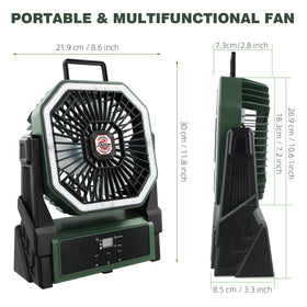 Roykaw fan provides clear visibility and cooling in low light conditions.