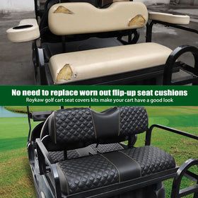 Roykaw luxury look upgrade for your golf cart interior.