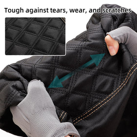Roykaw non-slip Oxford fabric guards against shifting during rides.