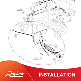 Roykaw OBC replacement parts label clarifies OEM cross references