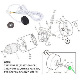 Roykaw OEM replacement fit for 73327-G01 and 73328-G01.