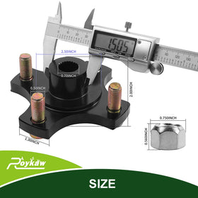 Roykaw aftermarket flange includes OEM-replacement compatibility for EZGO RXV installation.