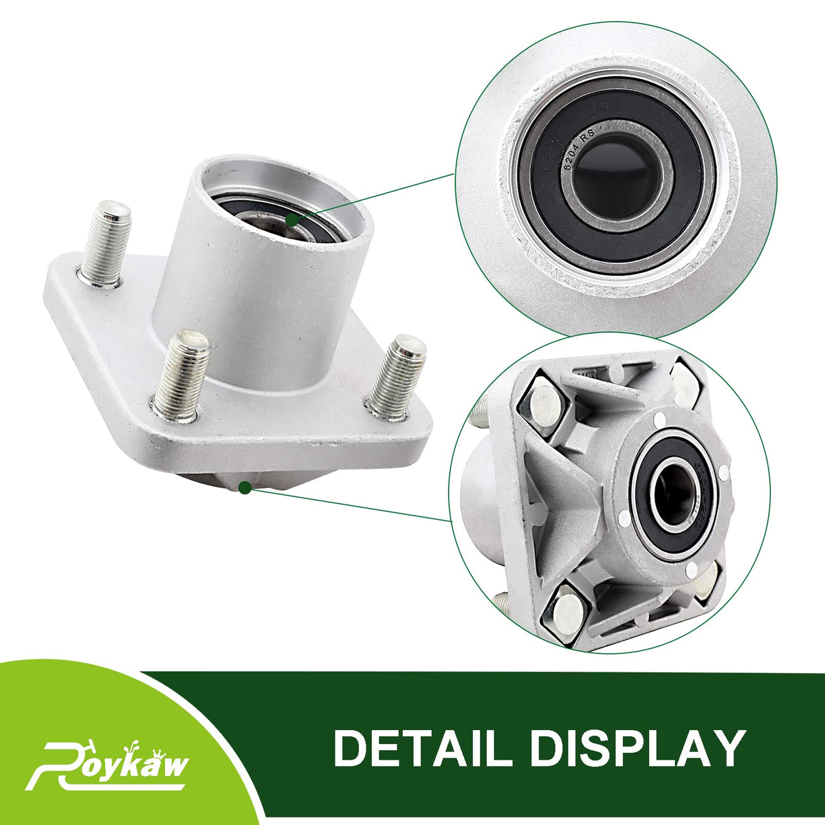 Roykaw OEM-replacement front hub compatible with 609603 and 600001