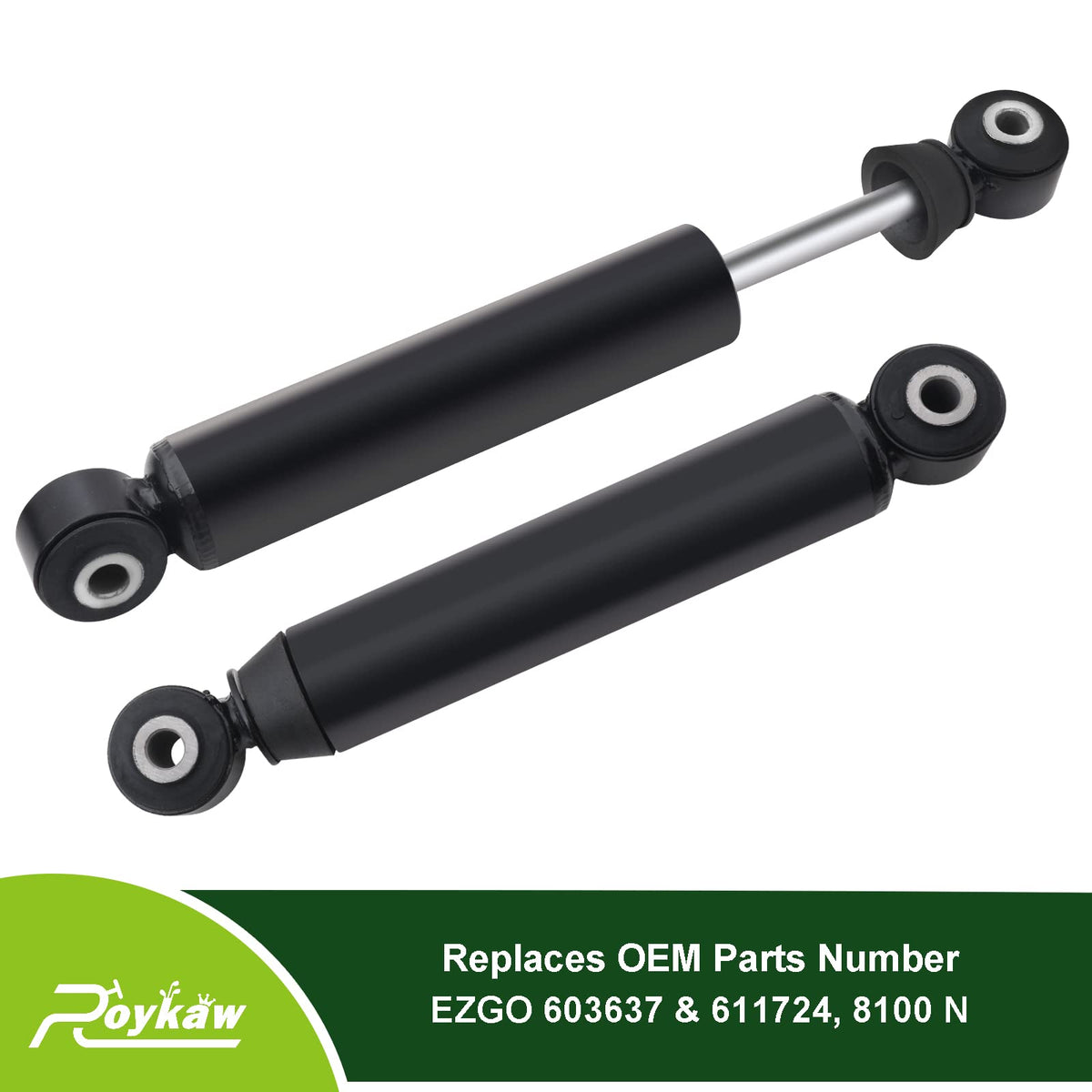 Roykaw replacement shocks for OEM 603637/611724 on EZGO RXV