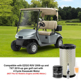 Roykaw oil filter 607454 for EZGO Kawasaki engines ensures clean oil.