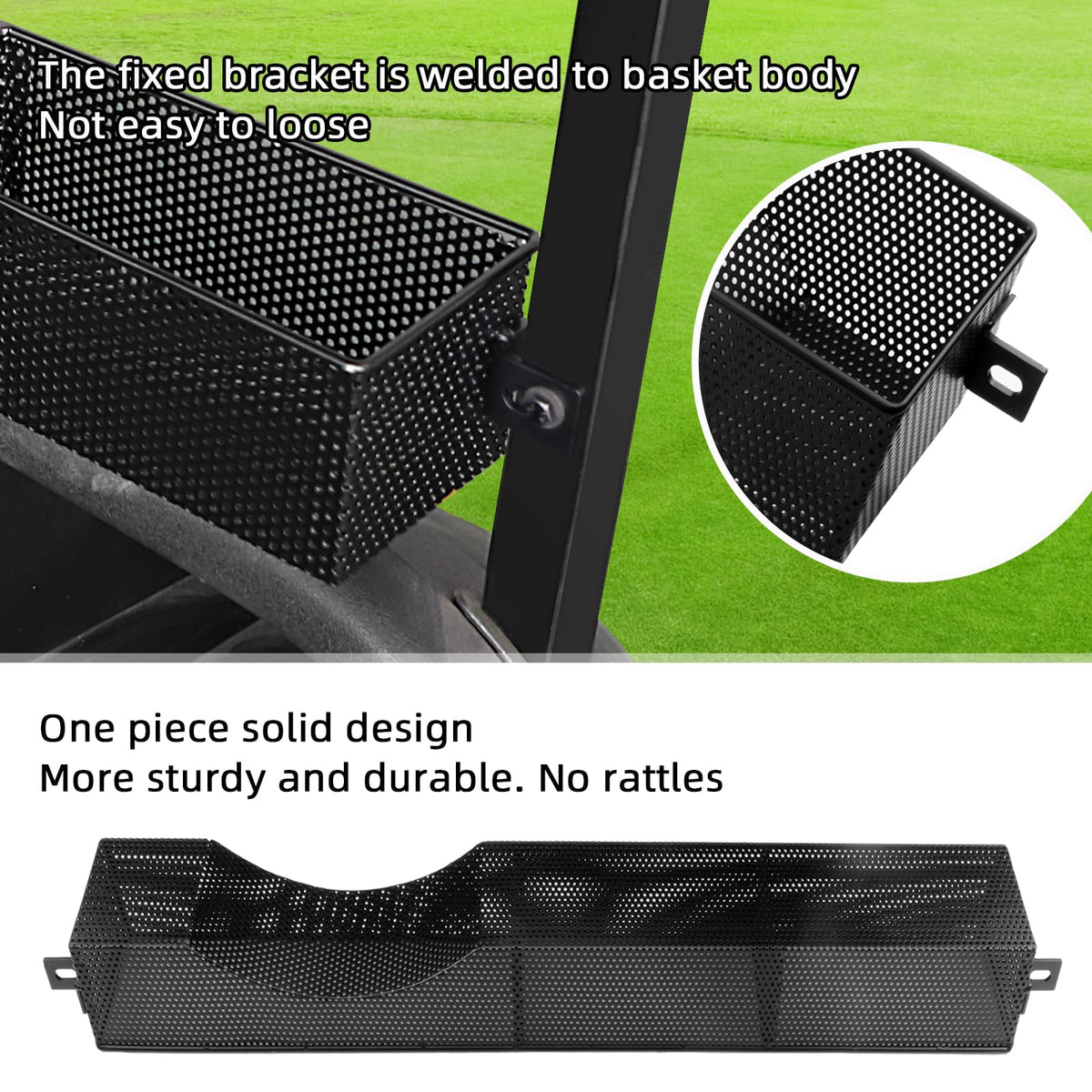 Roykaw one-piece design provides sturdy, rattle-free organization during rides