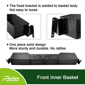 Roykaw one-piece design front basket on a golf cart