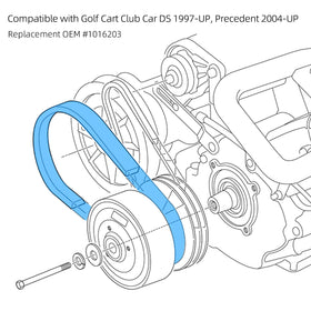 Roykaw one-piece drive belt design for easier installation and dependable performance.