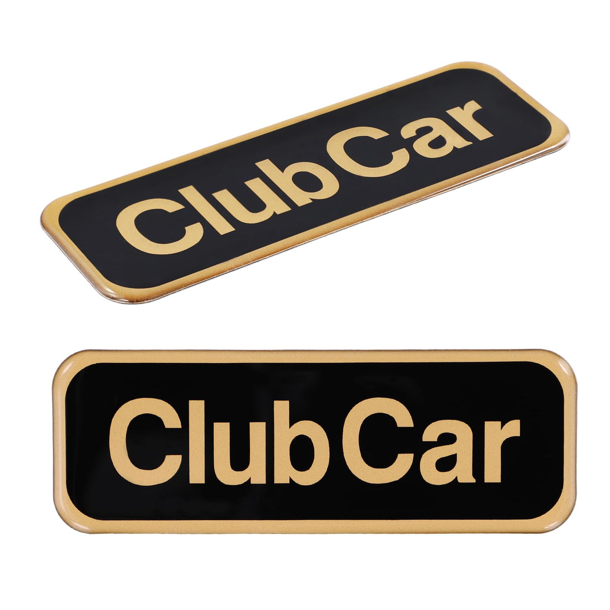 Roykaw Onward emblem enhances Club Car appearance on the cart.
