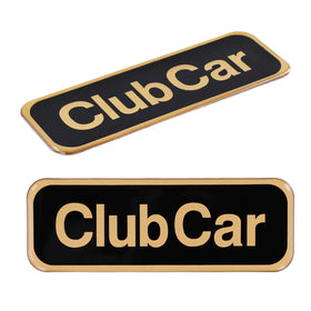Roykaw Onward emblem enhances Club Car appearance on the cart.