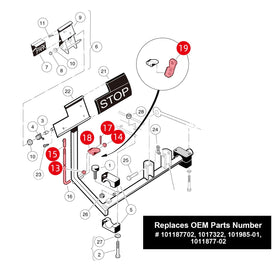 Roykaw package contents: latch, rod, pawl for replacement.