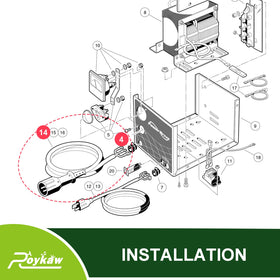 Roykaw packaged cord image shows ready-to-install charger plug assembly.