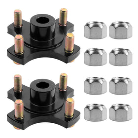 Roykaw packing confirms two plates and lug nuts for straightforward replacement.