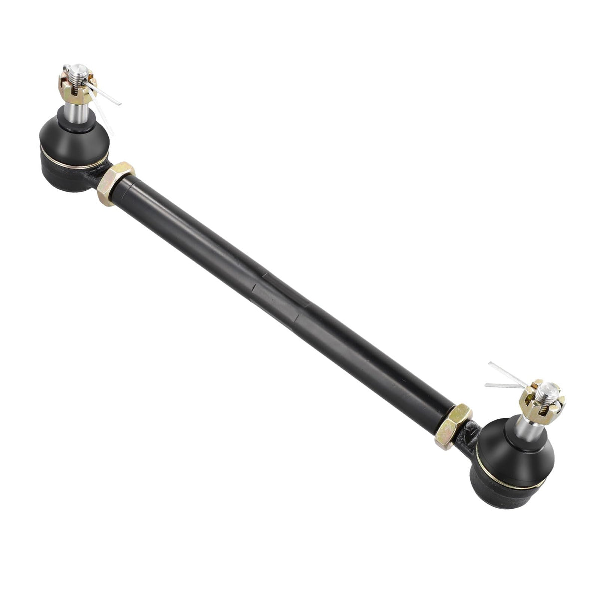 Roykaw packaging includes two tie rods, cotter pins, and hardware.