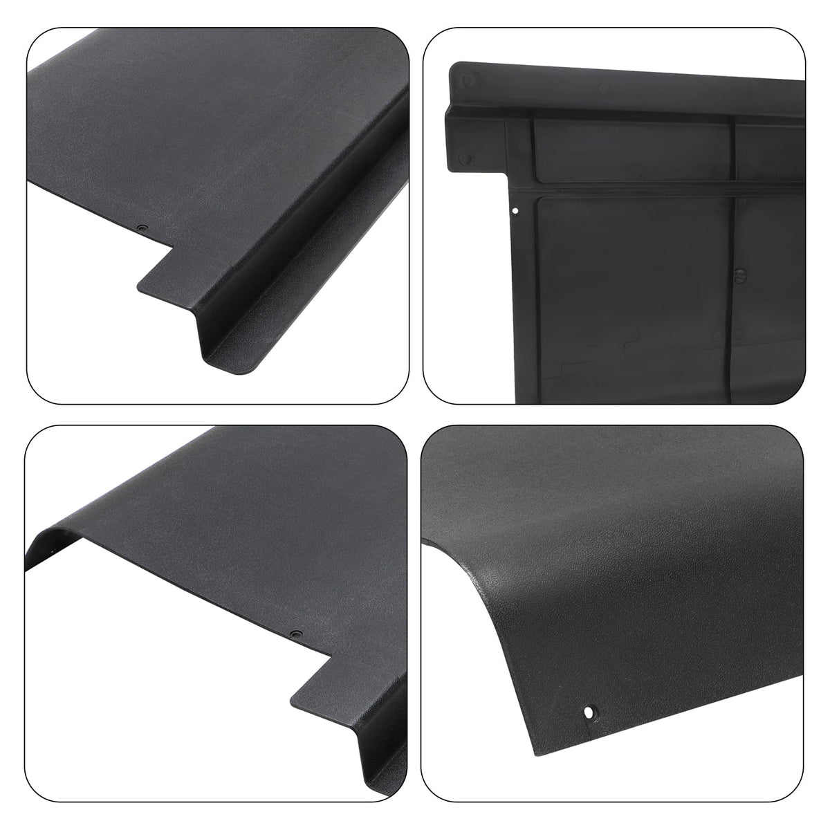 Roykaw panel cover in black plastic material for long-lasting use