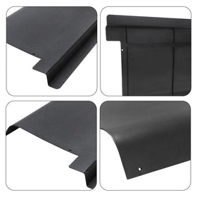 Roykaw panel cover in black plastic material for long-lasting use