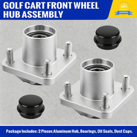 Roykaw plastic dust caps protect the hub from dirt and moisture.