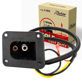 Roykaw Powerwise receptacle front view for EZGO TXT charging