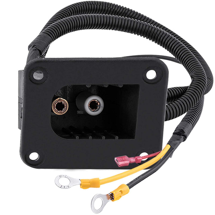 Roykaw Powerwise receptacle with harness and reed switch for EZGO TXT/ Medalist charging.