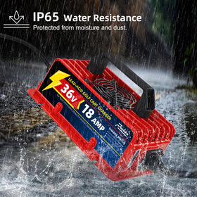 Roykaw quick-charge 18A performance reduces downtime between rounds.
