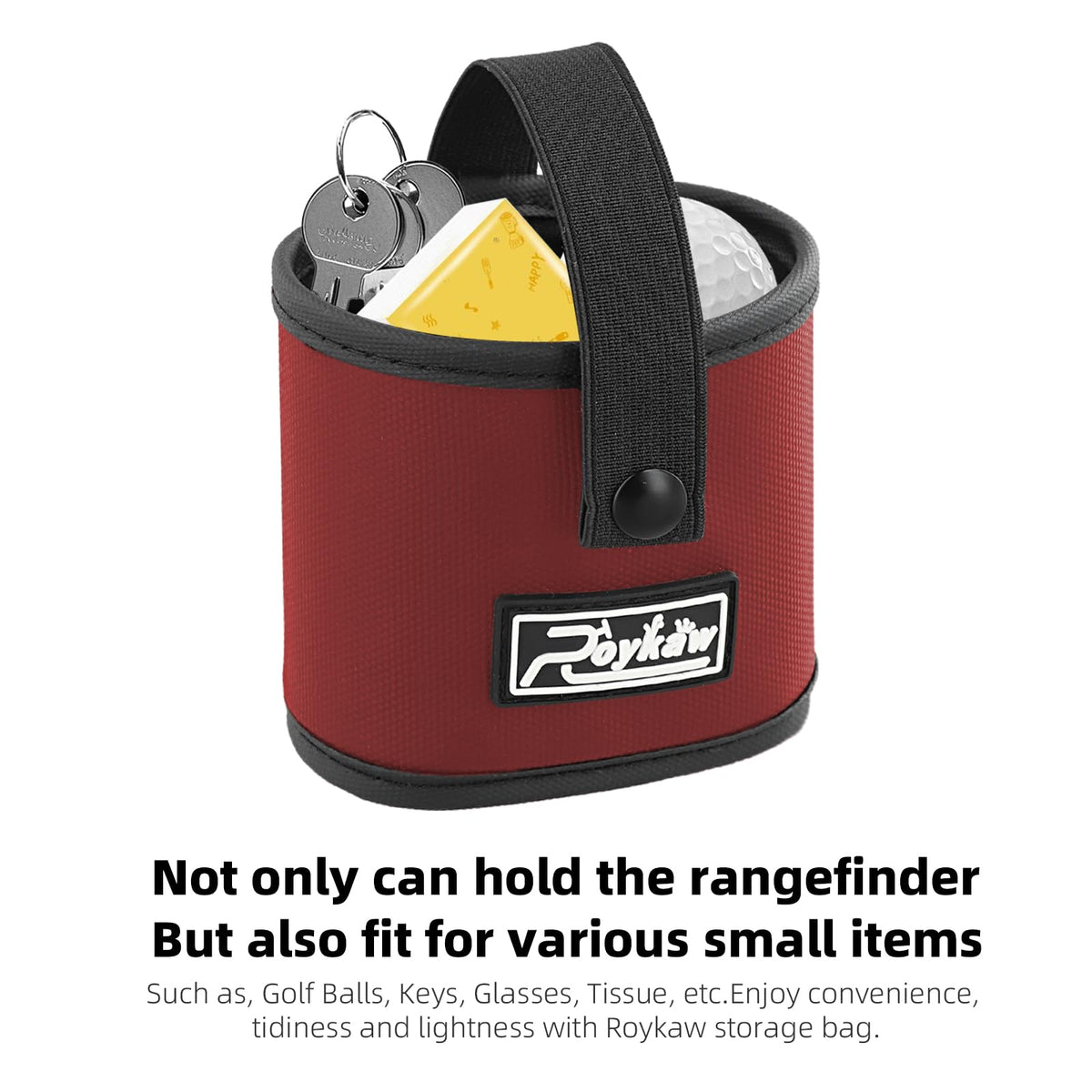 Roykaw rangefinder pouch mount secure clip ensures device stays in place