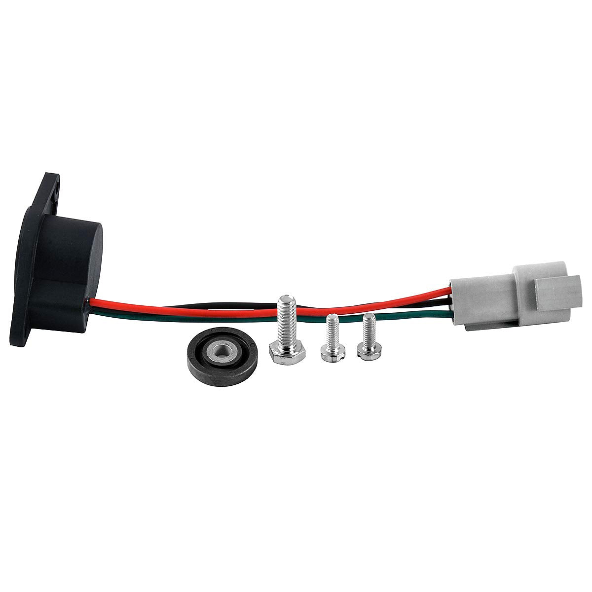 Roykaw ready to install sensor shown with screws and magnet in the kit