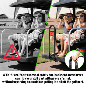 Roykaw rear seat bar compatible with Club Car models