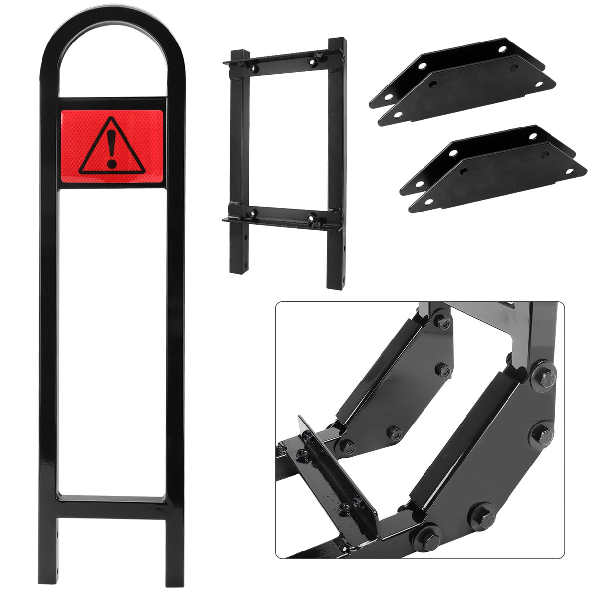 Roykaw rear-seat bar installed under footplate for secure mounting