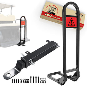 Roykaw rear seat grab bar enhances universal cart compatibility and passenger stability.
