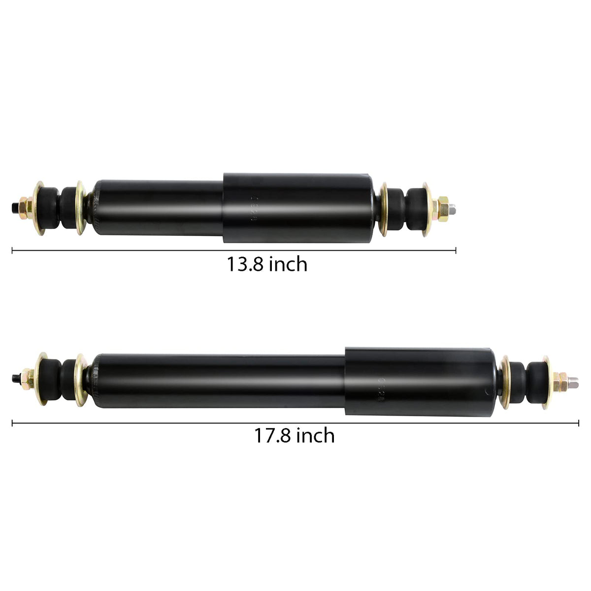 Roykaw rear shock absorber for EZGO TXT smooths bumpy golf cart rides.
