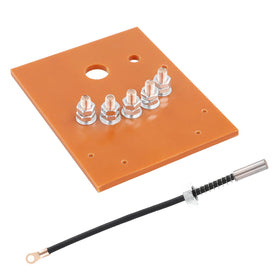 Roykaw resistor kit warning note drawing attention to safe wiring practices.