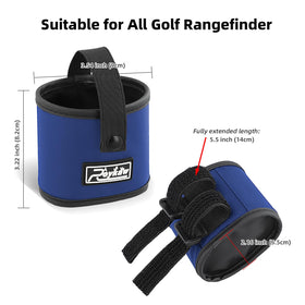 Roykaw royal-blue-rangefinder-holder adds color while protecting essential gear