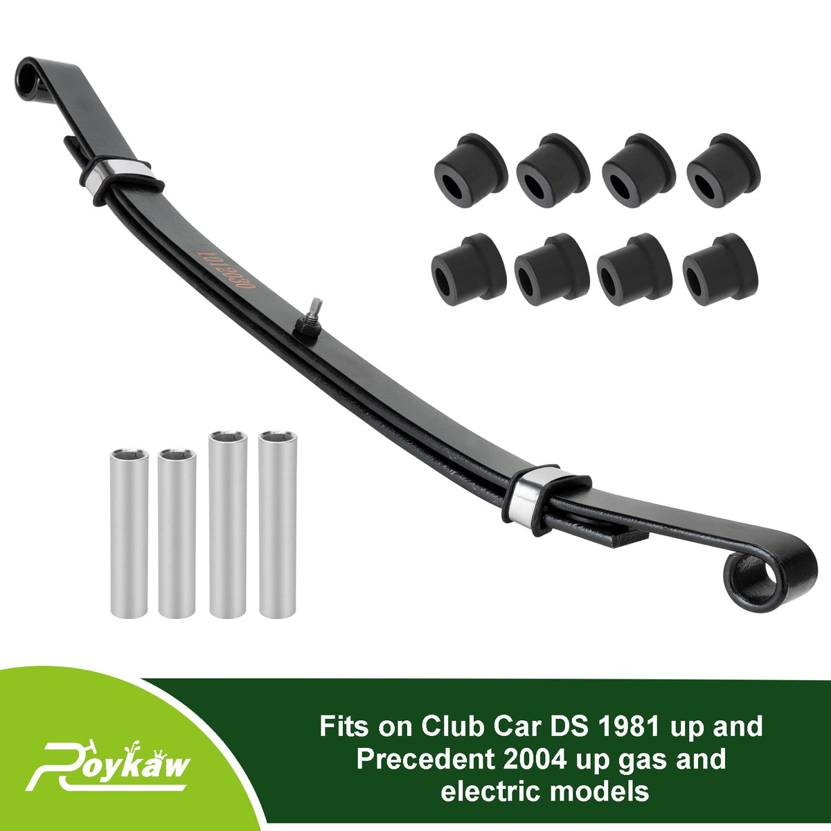 Roykaw rubber bushings improve quiet, smoother suspension performance.