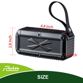Roykaw TF card slot and 3.5mm jack for flexible playback.