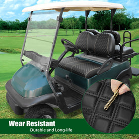 Roykaw seat cover's concave-convex design provides non-slip comfort.