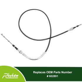 Roykaw 66 inch shift cable closeup end shows a durable connector.