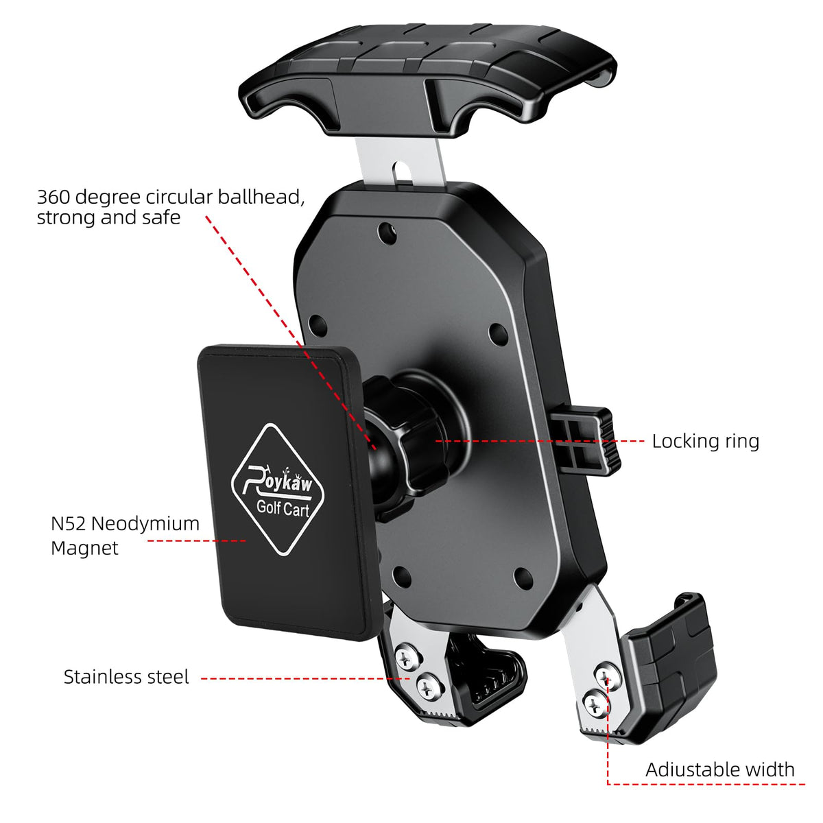 Roykaw silicone-corner protected clamps prevent screen damage