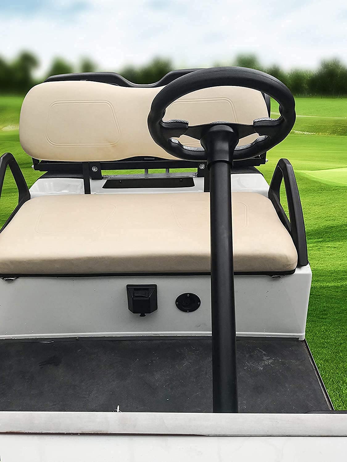 Roykaw hub adapter delivers steady steering feel on uneven terrain.