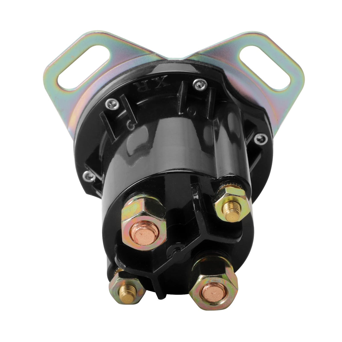 Roykaw 48V solenoid side view showing compact 4-terminal design for easy installation.