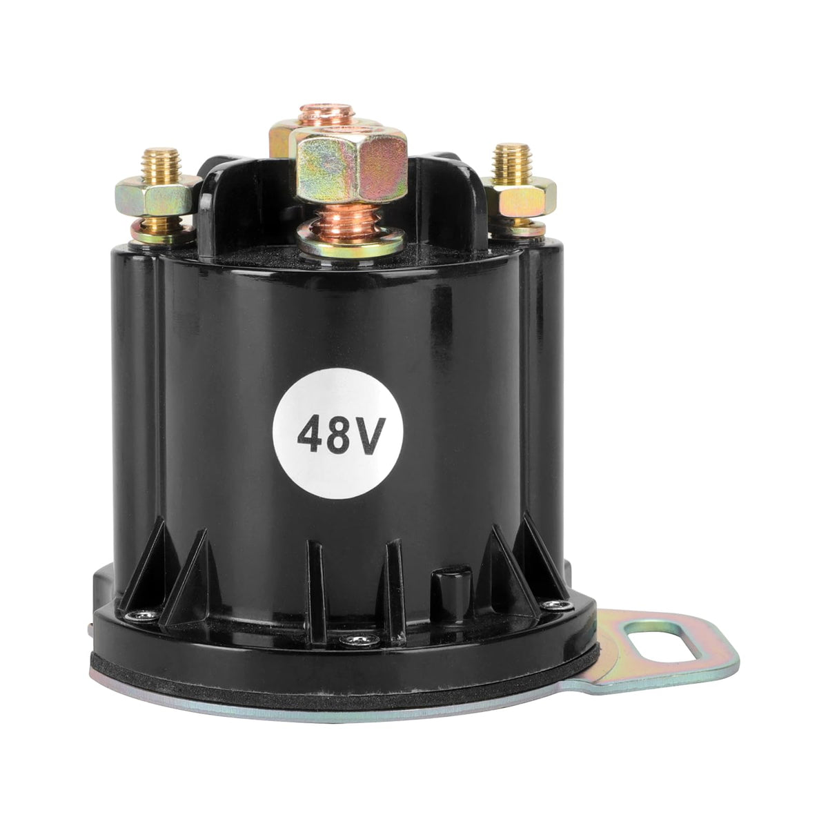 Roykaw solenoid installed on golf cart demonstrating integration.