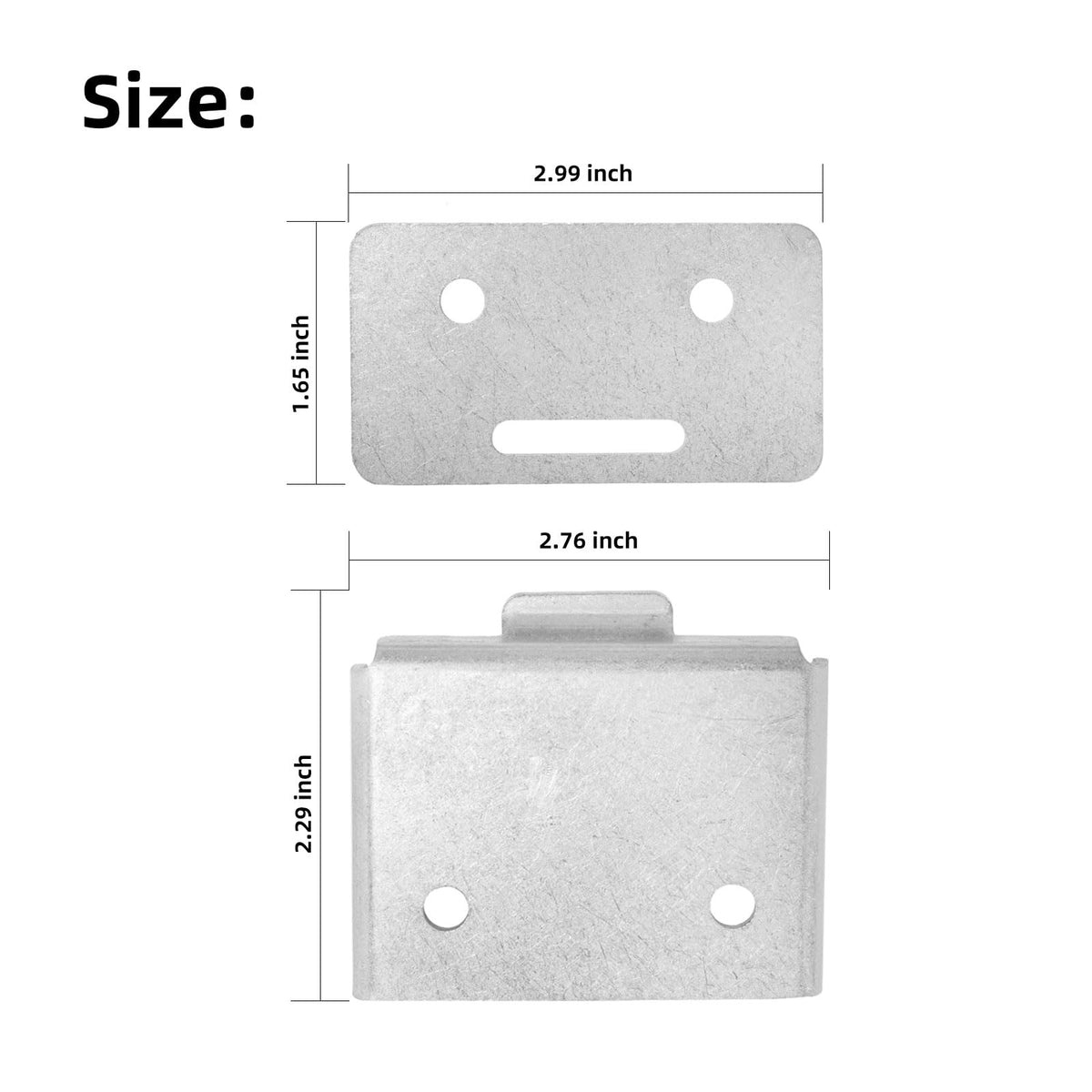 Roykaw solid gauge steel hinge plates ensure lasting durability.