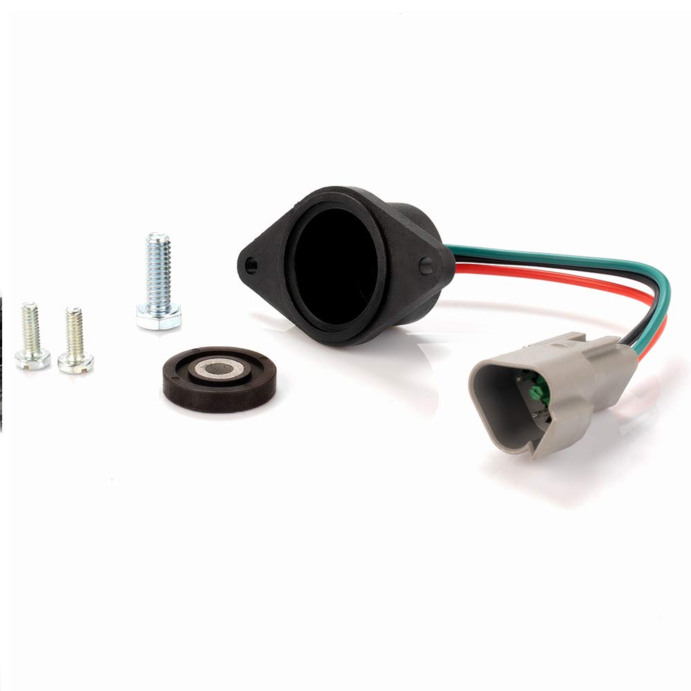 Roykaw DS side-angle speed sensor showing compact installation compatible with ADC motor