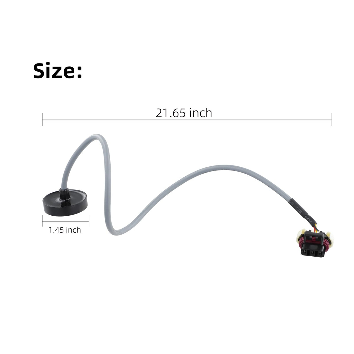 Roykaw speed sensor wiring close-up highlighting robust insulation.